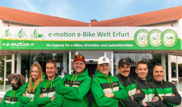 e-motion e-Bike Welt Erfurt auf der Landkarte